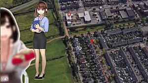 the alluring office lady teases in her tight skirt while working late at desk alone