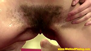 oh man, this hairy piss fetish babe fuckin that thick dildo gets me so damn horny...