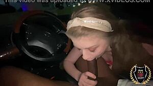 Taylor Blake Deepthroats Rome Majors Cock in Car