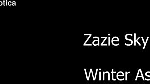 zazie and winter scissor trib pussy lick in snowy lesbian heat