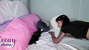 stepdad, aurora anarchy's tattooed pussy needs your raw doggystyle creampie now!