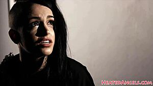 pierced goth punk slut drilled hard till messy cumshot