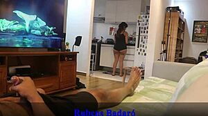 Stepbrother Caught Jerking Sparks Forbidden Kitchen Temptation