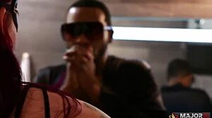 Jasmeen Lafleur 69 sucks Rome Major bbc before interracial pounding?