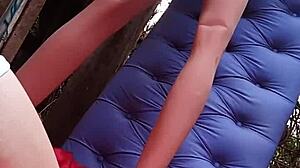 I Cum Hard in Blonde Sex Doll's Tight Toy Asshole!