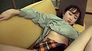tiny 138cm japanese gymnast girl gets secret after-practice bedroom lick and petite tits play