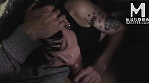 yo picking up big tits asian model on street for rough doggystyle bendover