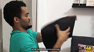 cuck4k pregnant blonde natural tits rides stranger cock while husband watches closely