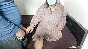 Indian Couple Shares Intimate Bedroom Moments at Night