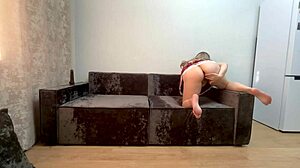Blonde big ass takes slow teasing build to hard pounding fuck
