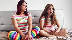 whoa marina gold and rosie cage gulp torbe's load after wild fuck 😍💦