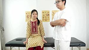 cute indian desi babe gives oily massage