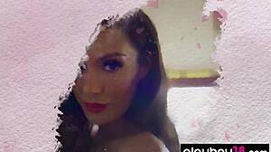 smoking hot skinny brunette milf carolina white slowly strips fancy lace lingerie revealing big tits pussy and stockings