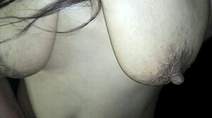 brunette latina couple performs intense oral vaginal anal roleplay with big cock and huge tits