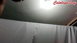 Big ass Sasha poses slutty in green dress livestream