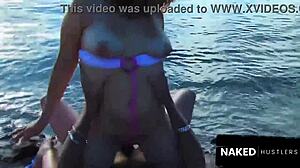 latina stunner spreads wide for cock in bold public spots