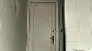 suggestive sexy guy shaves smooth in black beach shorts