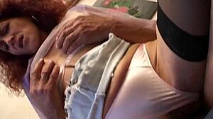 Beautiful Redhead Milf Licks Young Stud's Cock Head Teasing Masturbation Fun