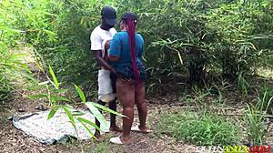 queen anita gets pounded by bbc deep in wet forest!
