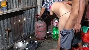 my village wife's best doggystyle pounding on the ranch outdoors