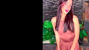 Latina babe Galatea's face overflows with massive cum load in casting!
