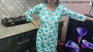 indian stepmom fucking stepson in kitchen?