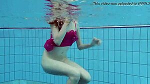 RUSSIAN PETITE TEEN Anna Netrebko Teases in Wet Bikini Pool