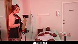 Thicc Nurse With Big Tits And Ass Heals Muscular Hunk Using Black Monster Cock