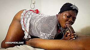 thick black nurse owns street bbc with her fat ass