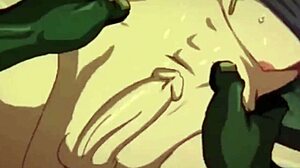 Hentai dudes get banged bareback by big black cocks in wild outdoor orgy