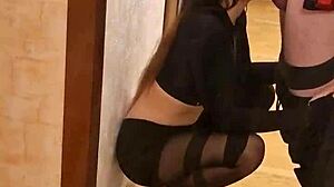 Fit Girl's Slow Blowjob Leads to Perfect Boobs Masturbation and Standing Doggy