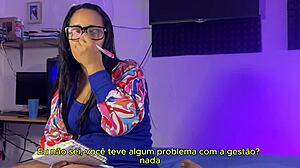 Madrasta peituda seduces enteado to fill her wet buceta with cum