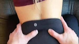 Scarlet Winters Rips Lululemon Leggings Yoga Cock Fuck