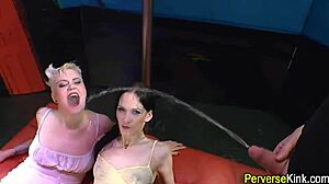 Piss Guzzling Hos Get Rammed Hard!