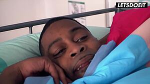 Cute Blonde Casey A Rides Roommate's Massive BBC Cowgirl Till Cum Covered