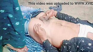 bangali babu's huge clit hairy asshole gaped by chubby bodybuilder yoga student group