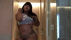 cherokee's massive ebony ass pops in sexy tight dress