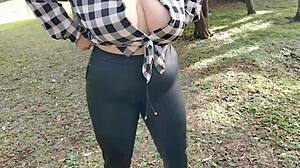 two hotties flash tits pussies on public garden street