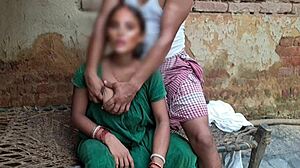 Indian bhabi cheats with boss in dorm, licking hairy pussy and balls