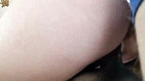 brazilian slut squirts hard on two huge cocks in double penetration creampie