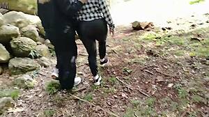 two hotties flash tits pussies on public garden street