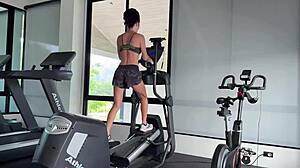 next gym workout strips me naked for sweaty fitness photoshoot fun