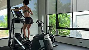 next gym workout strips me naked for sweaty fitness photoshoot fun