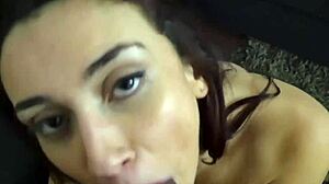 Stepsis caught riding cock on webcam thinks no one notices her tight pussy grip