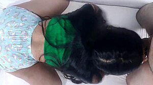 stepsister teases stepbrother's cock in tight shorts seduction