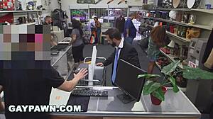Gay Pawn Guy Fired Needs Cash Quick Sells Ass for Anal Ride on Hidden Cam