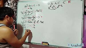 teacher shows emo japanese student the erotic equation with her wet pussy on his big asian cock in bedroom