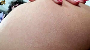 brazilian slut squirts hard on two huge cocks in double penetration creampie