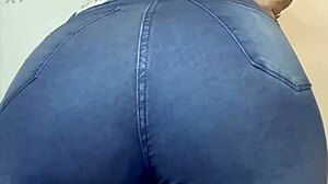 Lula rips massive farts from huge ass in tight jeans