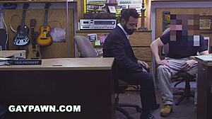 Gay Pawn Guy Fired Needs Cash Quick Sells Ass for Anal Ride on Hidden Cam